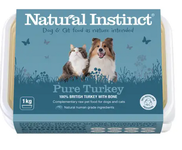 Natural Instinct Pure Turkey for Dogs & Cats (Excl. 20% VAT)