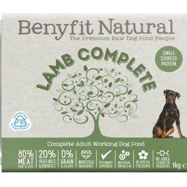 Lamb Complete Adult Working Raw Dog Food