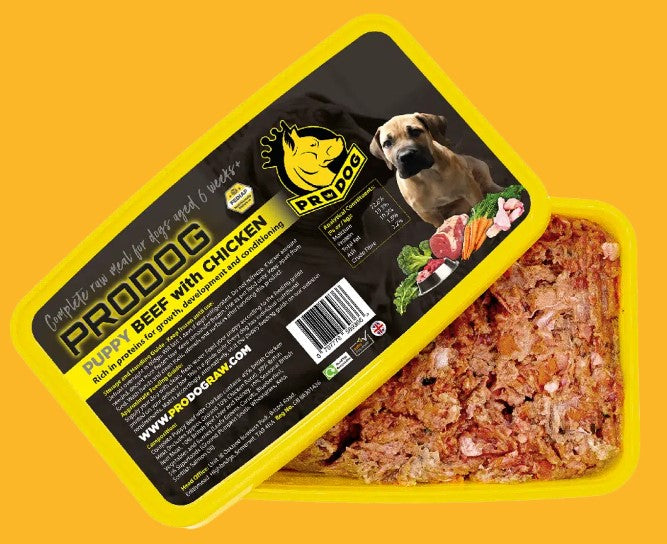Beef Raw Puppy Food Meal with Chicken Raw Paws Emporium