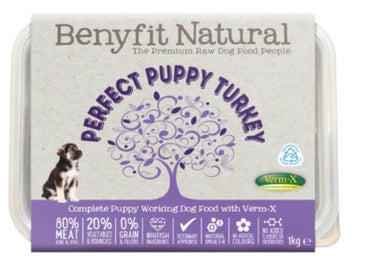 Perfect Puppy Turkey Complete Puppy Raw Working Dog Food with Verm-X