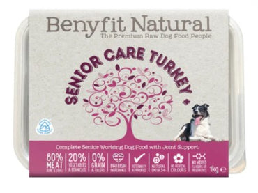 Senior Care Turkey Complete Senior Raw Working Dog Food with Joint Support
