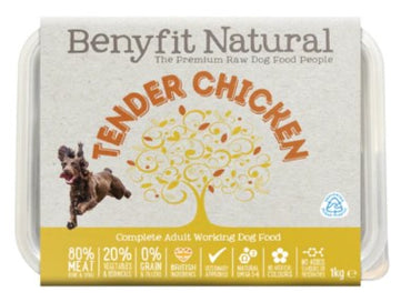 Tender Chicken Complete Adult Raw Working Dog Food