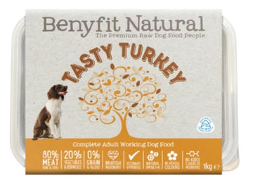 Tasty Turkey Complete Adult Raw Working Dog Food