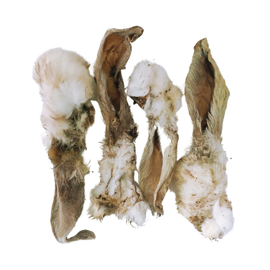 Air Dried Rabbit Ears with Fur