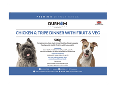 Chicken & Tripe Dinner with Fruit & Veg