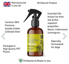 All Natural Colloidal Silver Tick and Flea Repellent (excl. 20% VAT)