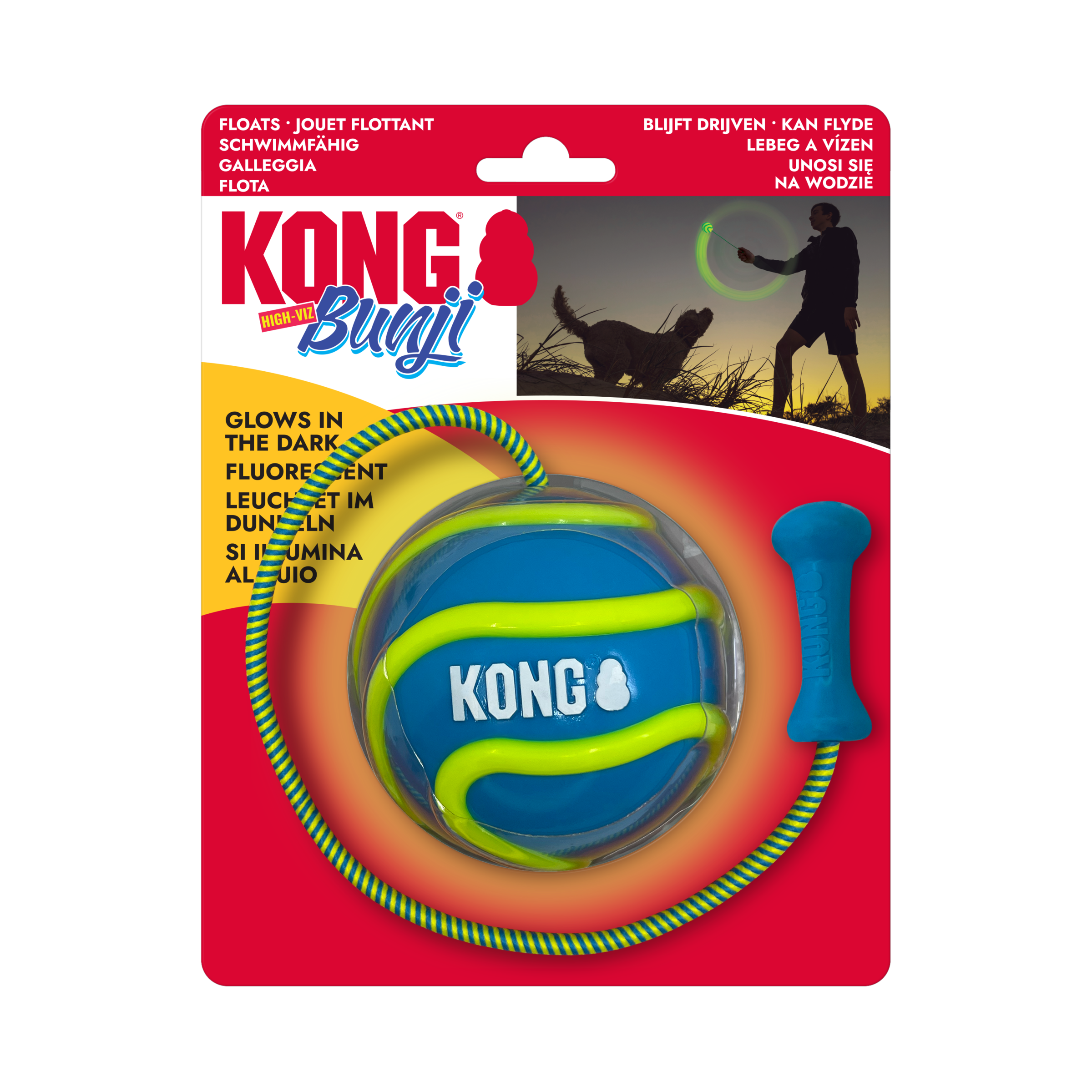 KONG® Bunji High-Viz Ball