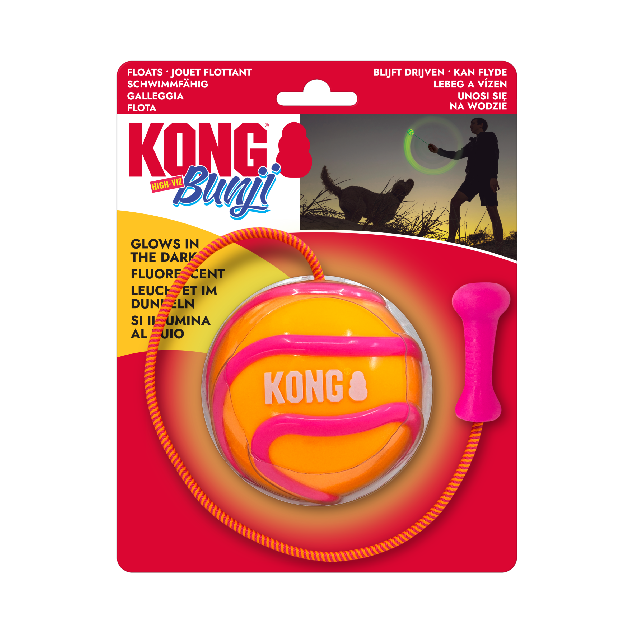 KONG® Bunji High-Viz Ball