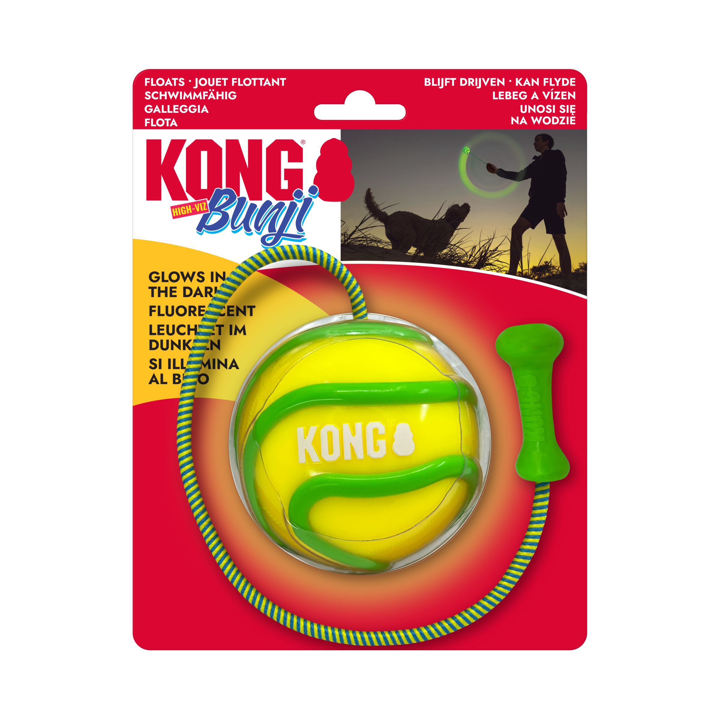 KONG® Bunji High-Viz Ball