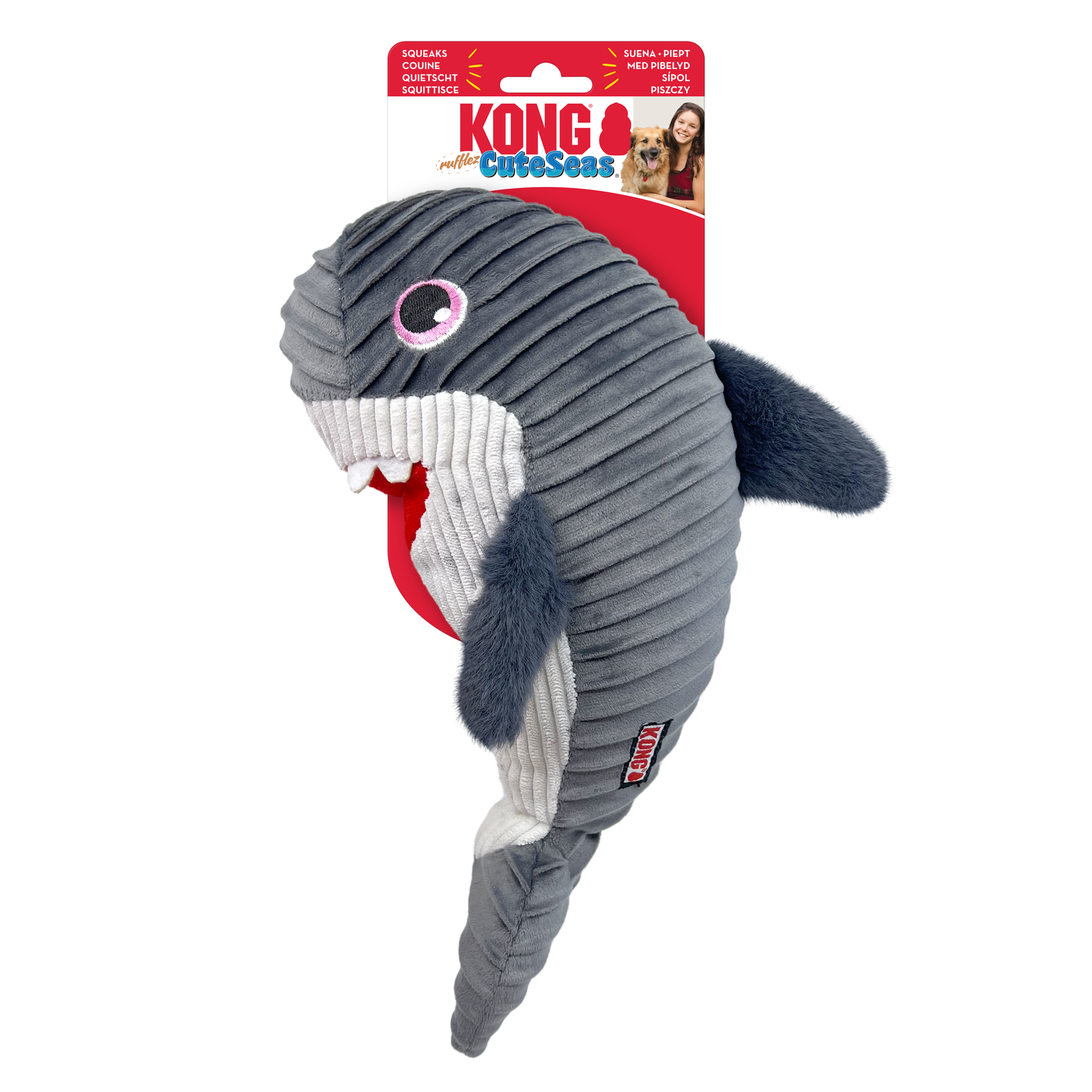 KONG® Cuteseas Rufflez Shark
