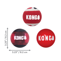 KONG® SIGNATURE BALLS 3-PK