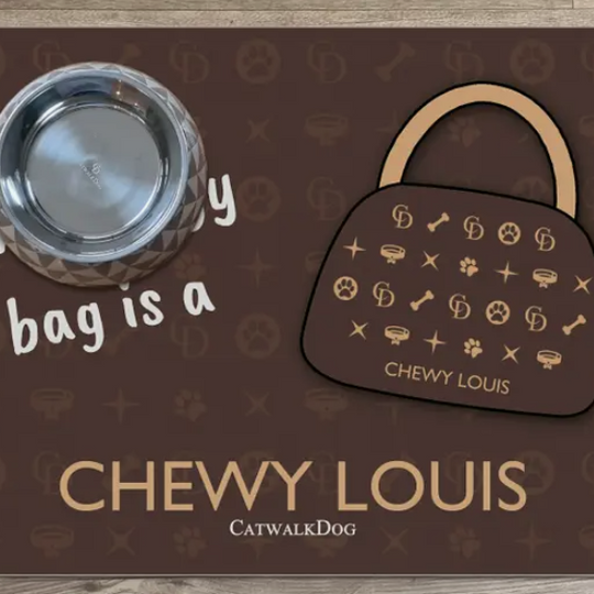 CatwalkDog Chewy Louis Handbag Dog Toy, Plush Toys