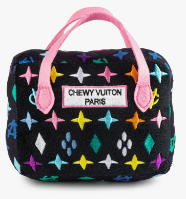 Black Monogram Chewy Vuiton Handbag Squeaker Dog Toy (excl. 20% VAT)