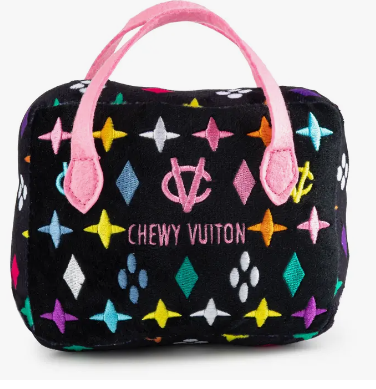 Black Monogram Chewy Vuiton Handbag Squeaker Dog Toy (excl. 20% VAT)