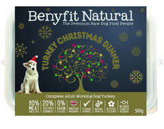 Turkey Christmas Dinner Adult Raw Working Dog Food - Limited Edition