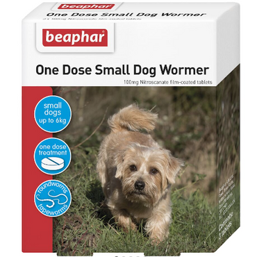 One Dose Dog Wormer (up to 6kg) (excl. 20% VAT)