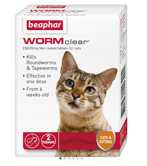 WORMclear® Worming Tablets for Cats (excl. 20% VAT)