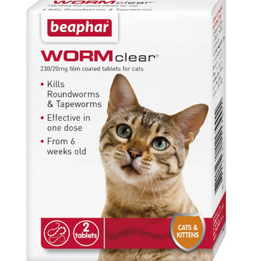 WORMclear® Worming Tablets for Cats (excl. 20% VAT)