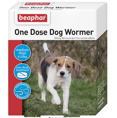 One Dose Dog Wormer (6-20kg) (excl. 20% VAT)