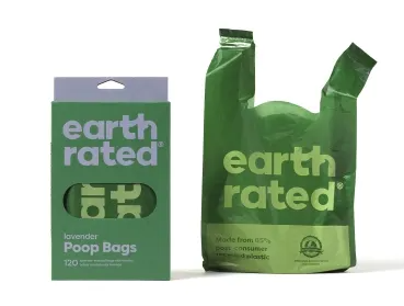 Earth Rated Poop Bags Handled 120 Lavender (excl. 20% VAT)