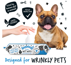 Bugalugs - Wrinkle Wet Wipes for Dogs & Cats (excl. 20% VAT)