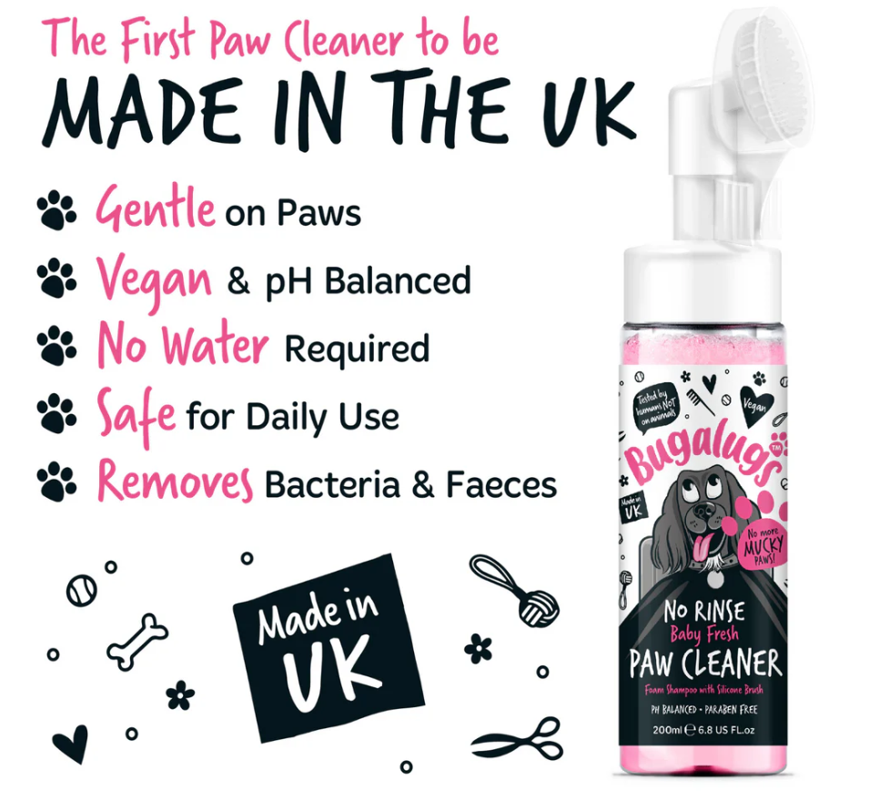 Bugalugs No Rinse Paw Cleaner for Dogs & Cats (excl. 20% VAT)