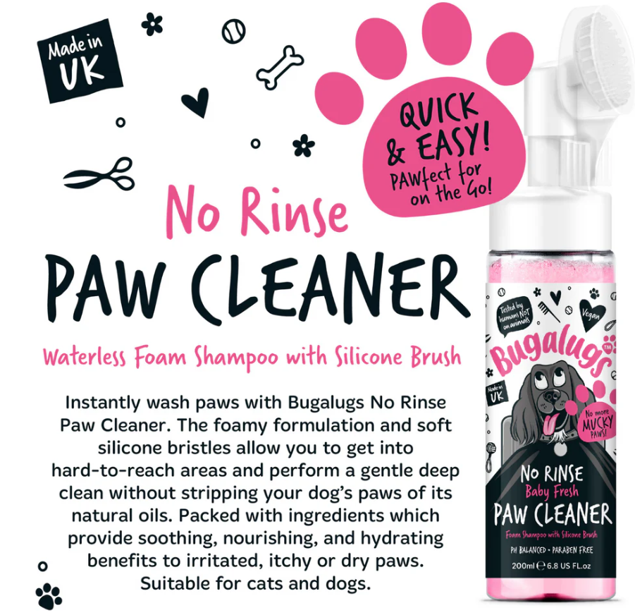 Bugalugs No Rinse Paw Cleaner for Dogs & Cats (excl. 20% VAT)