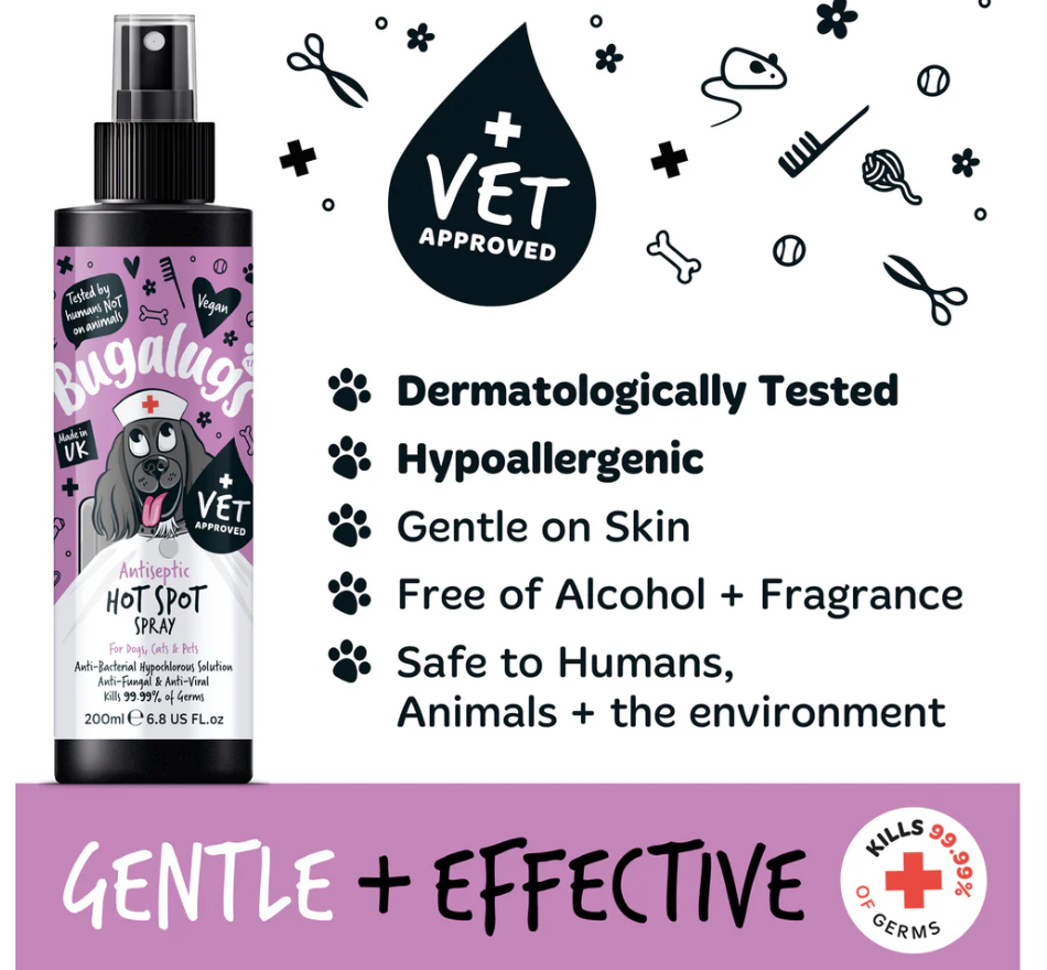 Antiseptic Hot Spot Spray for Dogs, Cats & Pets (excl. 20% VAT)