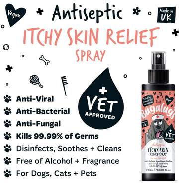 Antiseptic Itchy Skin Relief Spray for Dogs, Cats & Pets (excl. 20% VAT)