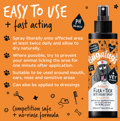 Antiseptic Flea & Tick Bite Relief Spray for Dogs, Cats & Pets (excl. 20% VAT)