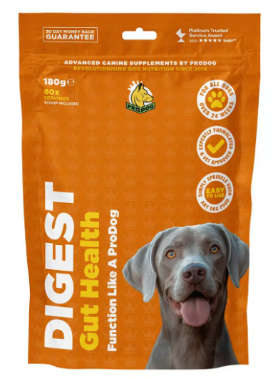 Digest Gut Health Support Supplement With Prebiotics For Dogs  (excl VAT @ 20%)