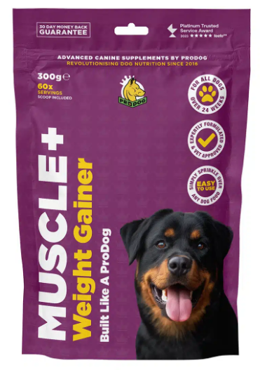 Muscle+ Weight Gainer and Muscle Builder Supplement For Dogs  (excl VAT @ 20%)