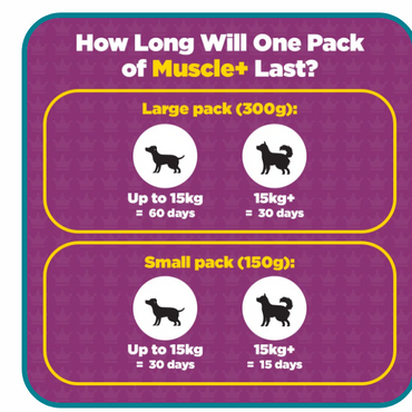 Muscle+ Weight Gainer and Muscle Builder Supplement For Dogs