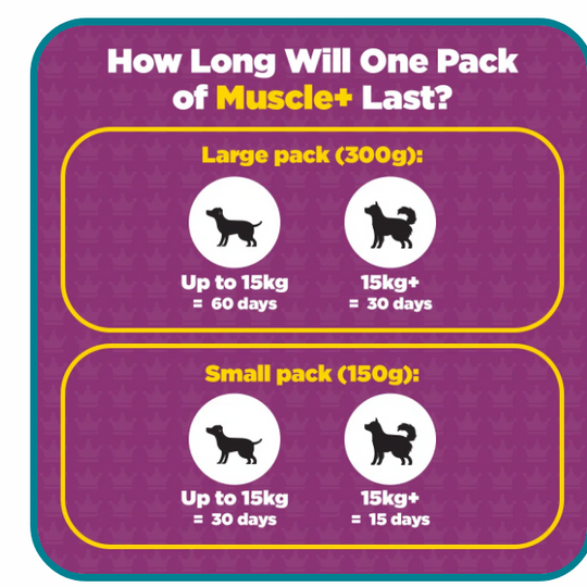 Muscle+ Weight Gainer and Muscle Builder Supplement For Dogs  (excl VAT @ 20%)