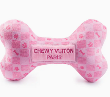 Pink Checker Chewy Vuiton Bone By Haute Diggity Dog (excl. 20% VAT)