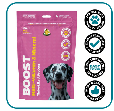 Boost Multi-Vitamin and Mineral Supplement For Dogs (exc 20% VAT)