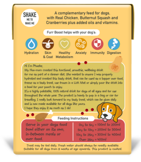 FURR BOOST SMOOTHIE - Chicken, Butternut Squash and Cranberry (Excl. VAT @ 20%)