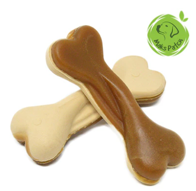 Maks'Patch Vegan dog chews - Patch Peanut Butter Dual Bones.