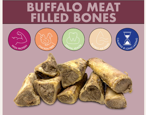 Air Dried Filled Buffalo Bone