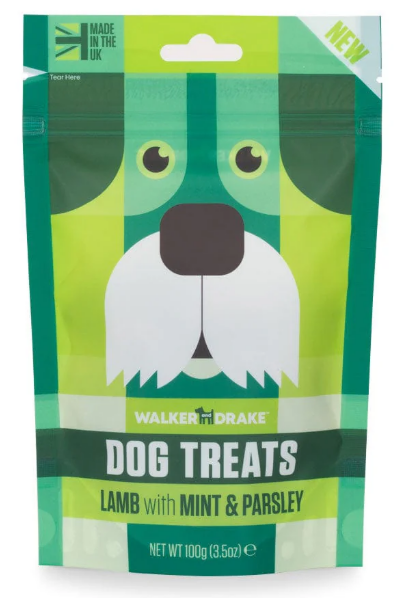 Lamb with Mint & Parsley, 100g Dog Treats. (Exc 20%tax)