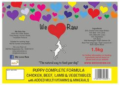 Puppy Complete Formula: Chicken, Beef, Lamb & Vegetables with Added Multivitamins & Minerals