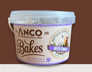 Anco Bakes with Turkey 250g (exc 20% tax)