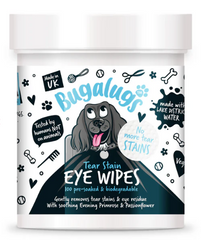 Bugalugs - Tear Stain Eye Wipes for Dogs (100 Wipes) (excl. 20% VAT)