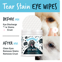Bugalugs - Tear Stain Eye Wipes for Dogs (100 Wipes) (excl. 20% VAT)