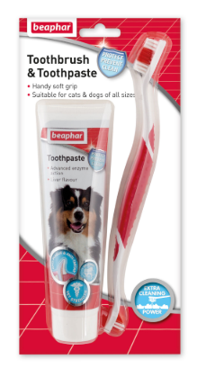Beaphar Toothbrush & Toothpaste Kit For Cats & Dogs (excl. 20% VAT)