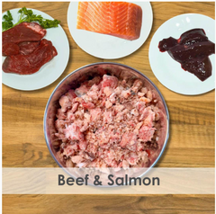 Beef & Salmon Raw 1kg