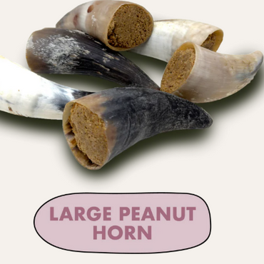 Peanut Filled Buffalo Horn
