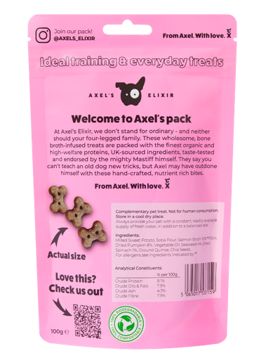 Axel's Elixir Broth Bites 100g pouch. ( exc 20% VAT)