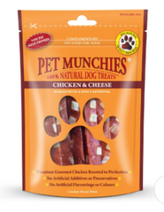 Pet Munchies Chicken and Cheese Dog Treats 100g (exc 20% tax)