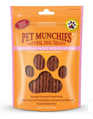 Pet Munchies Chicken and Sweet Potato Stick Dog Treat 90g (exc 20% tax)
